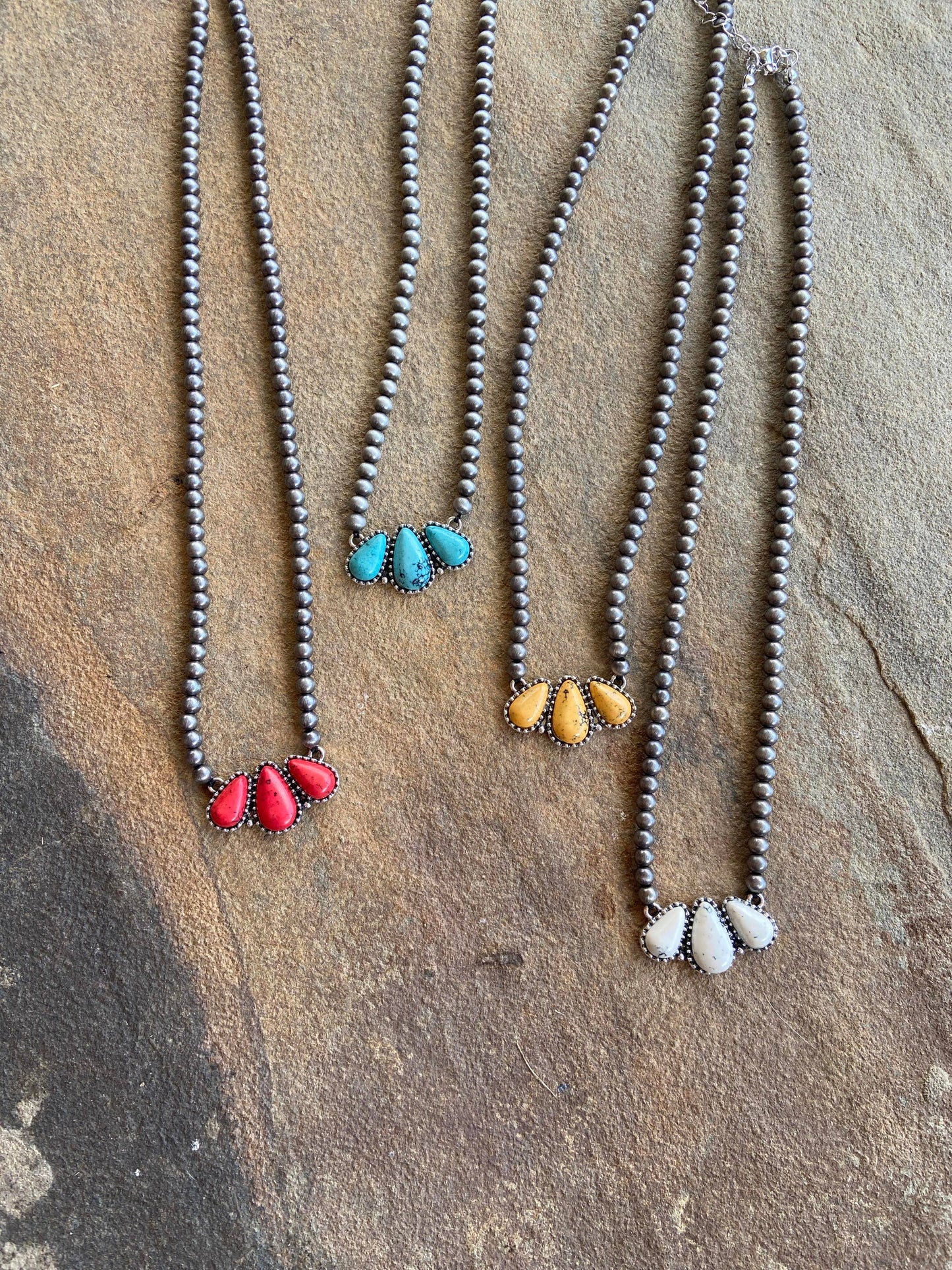 Navajo Pearl Burst Necklace