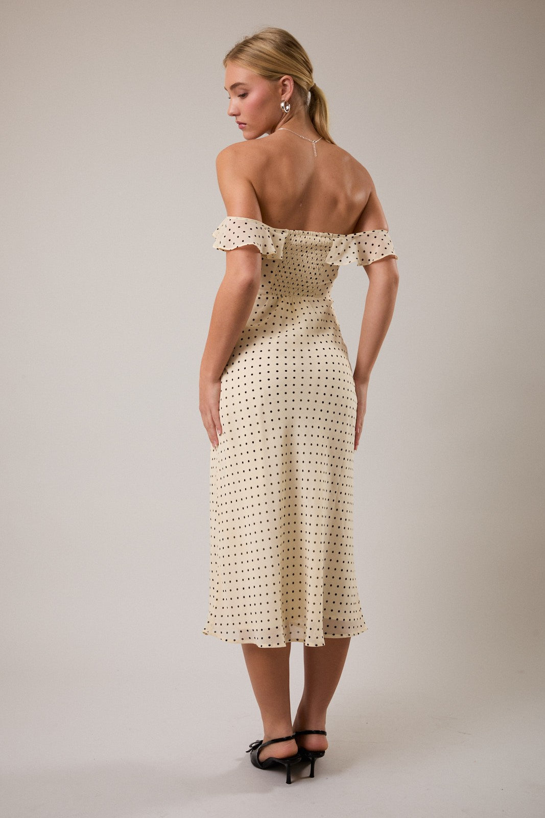 Polka Dot Midi Dress