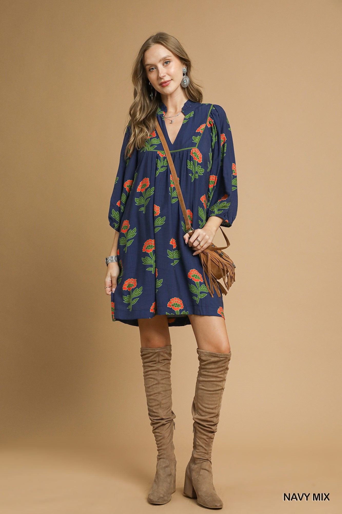 Blue Floral Dress
