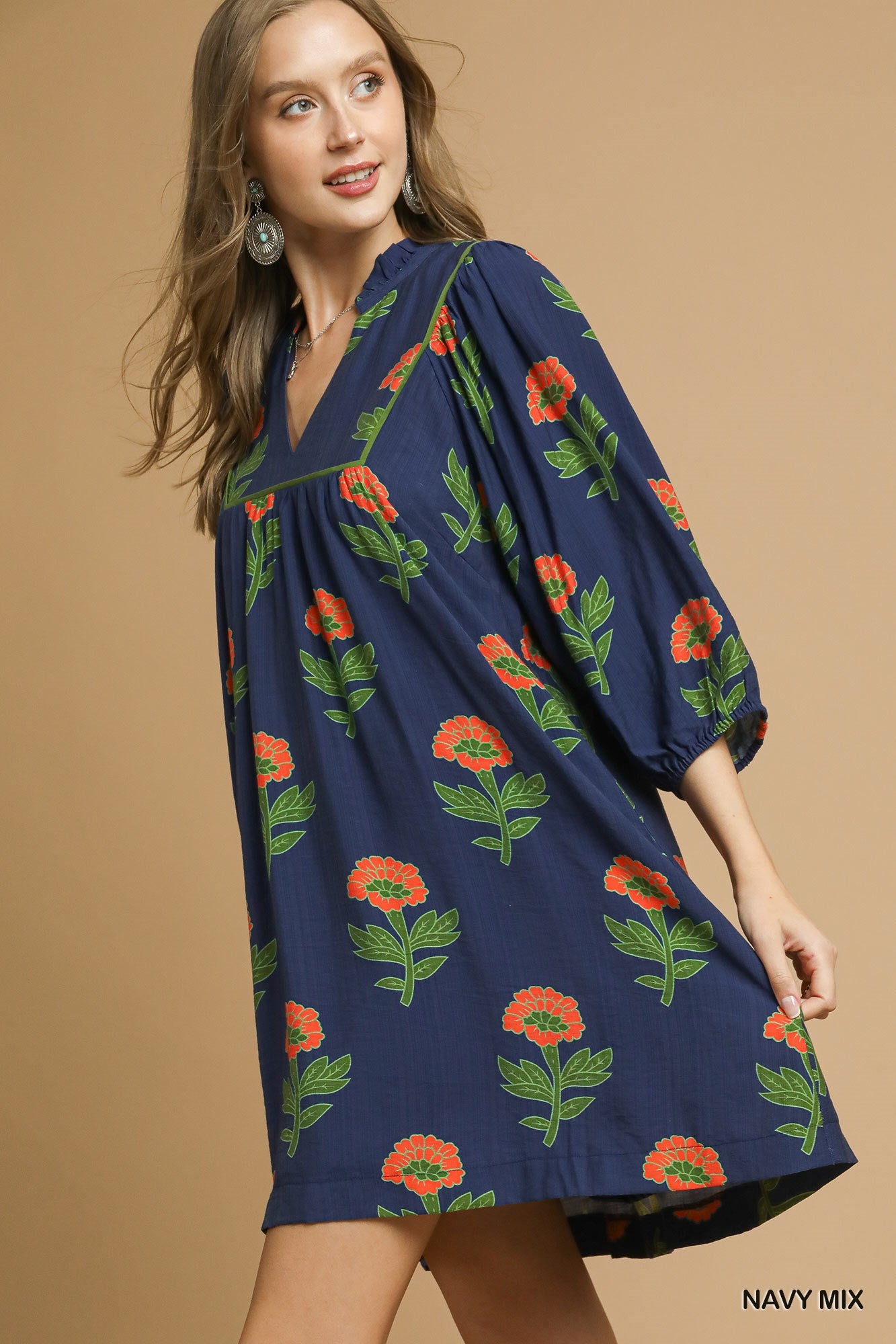 Blue Floral Dress
