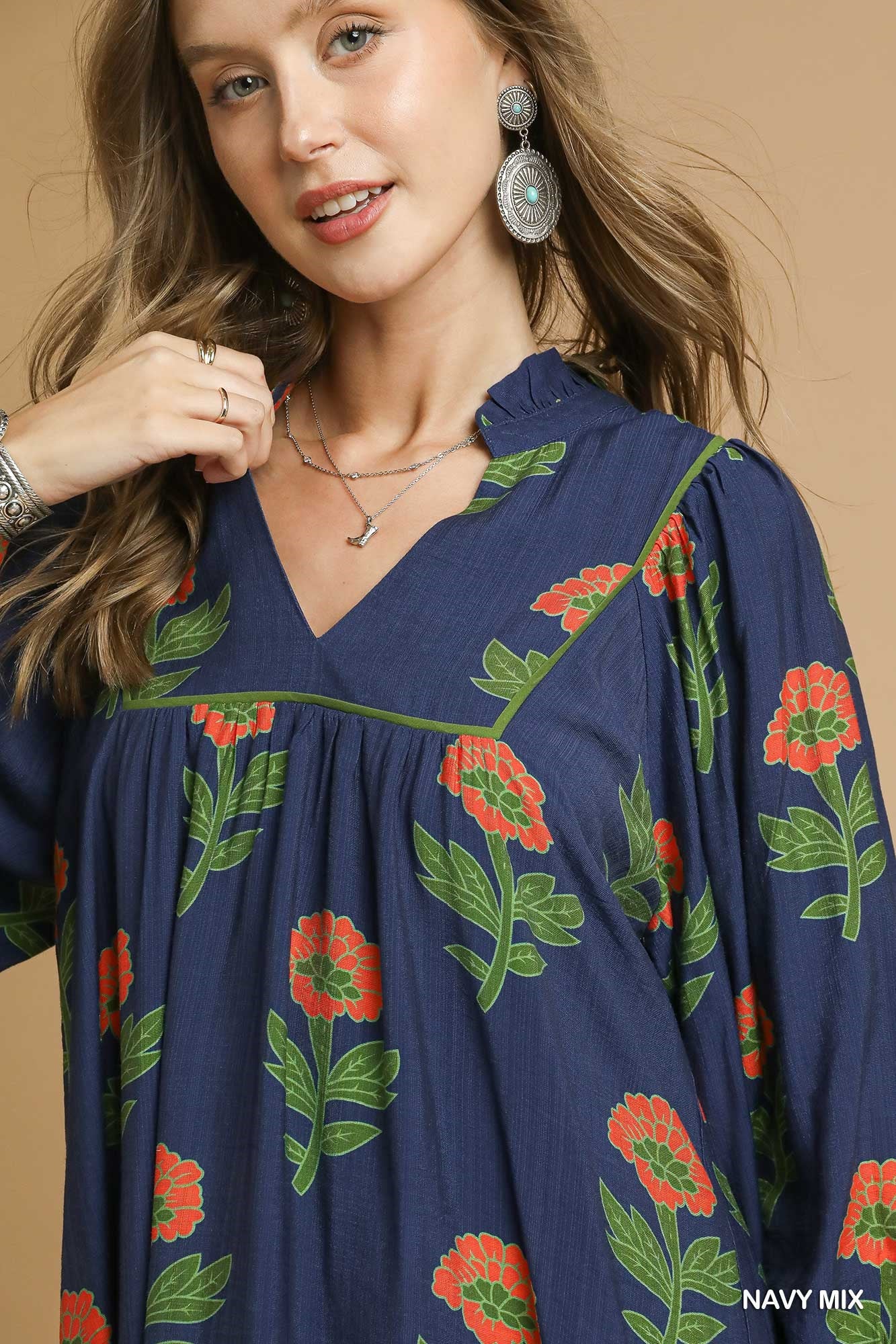 Blue Floral Dress