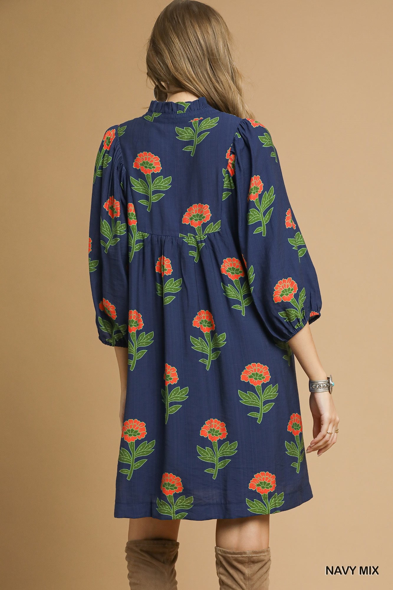 Blue Floral Dress