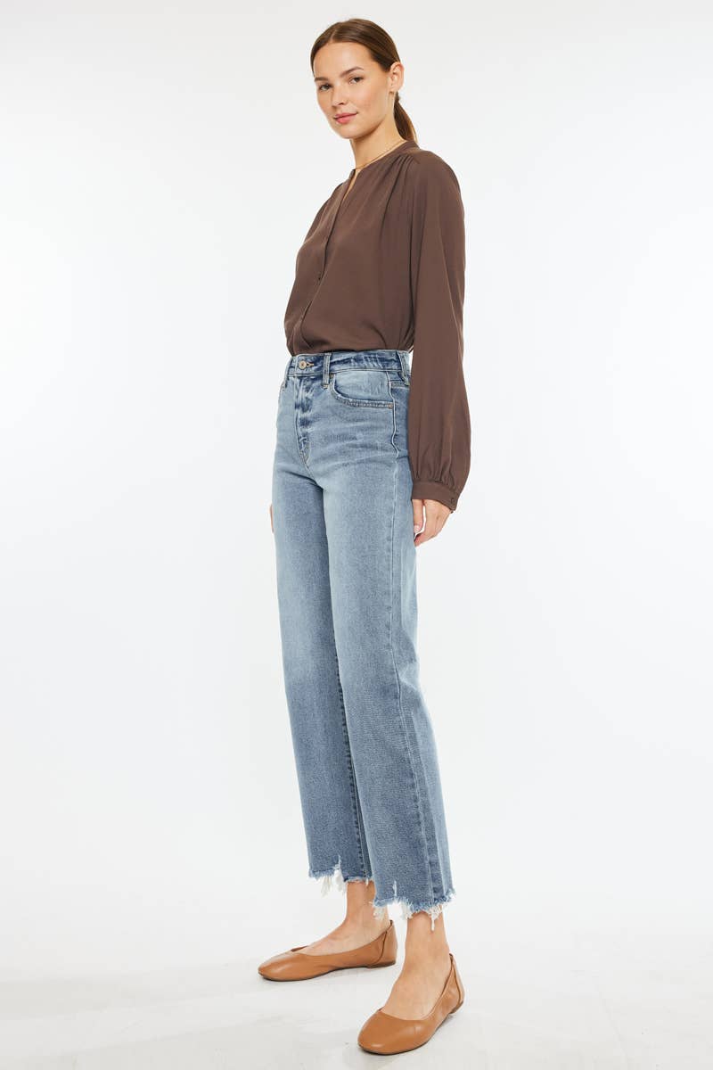 KanCan High Rise Slim Wide Leg