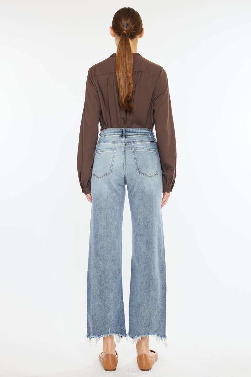 KanCan High Rise Slim Wide Leg