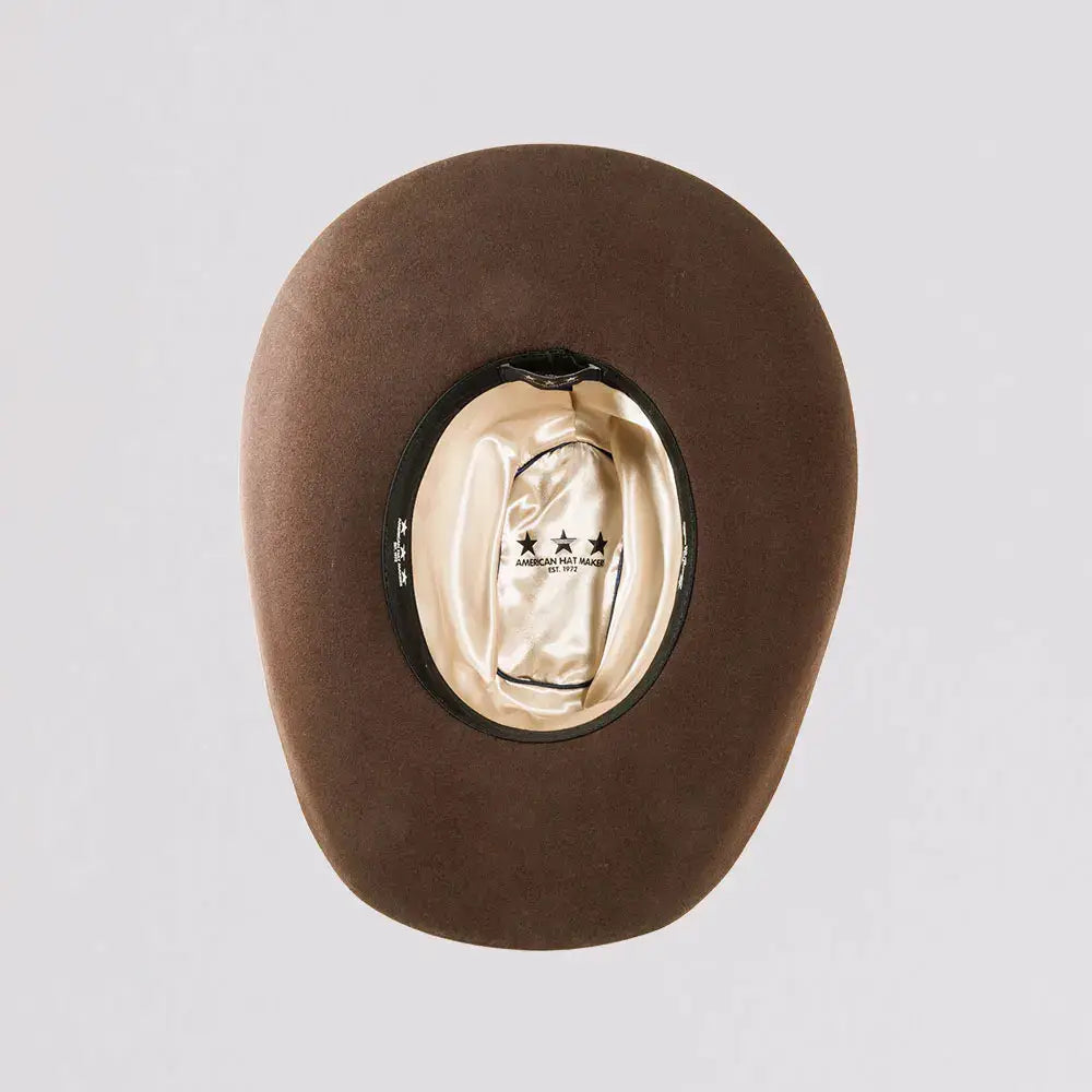 Wool Felt Western Cowboy Hat - Style Cattleman