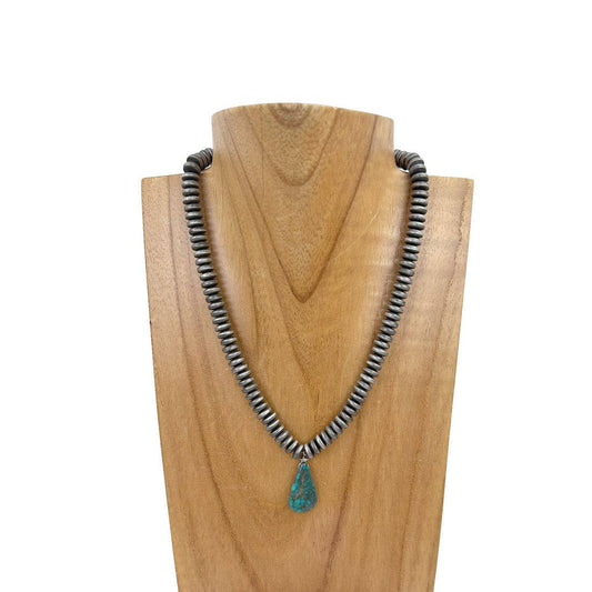 Navajo dark blue turquoisen ecklace