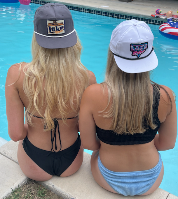 Lake Babe Vintage 1970's rope Hat: White