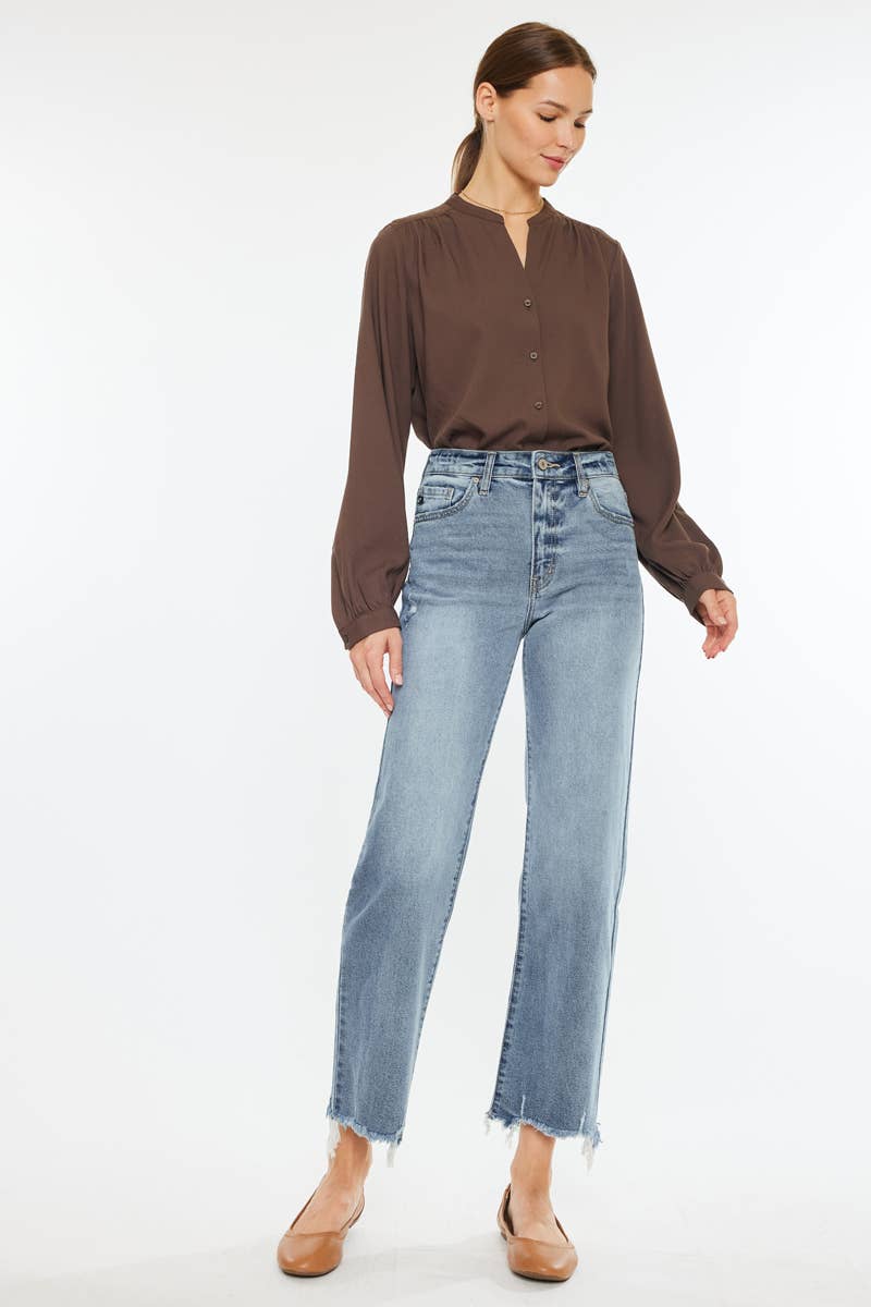 KanCan High Rise Slim Wide Leg