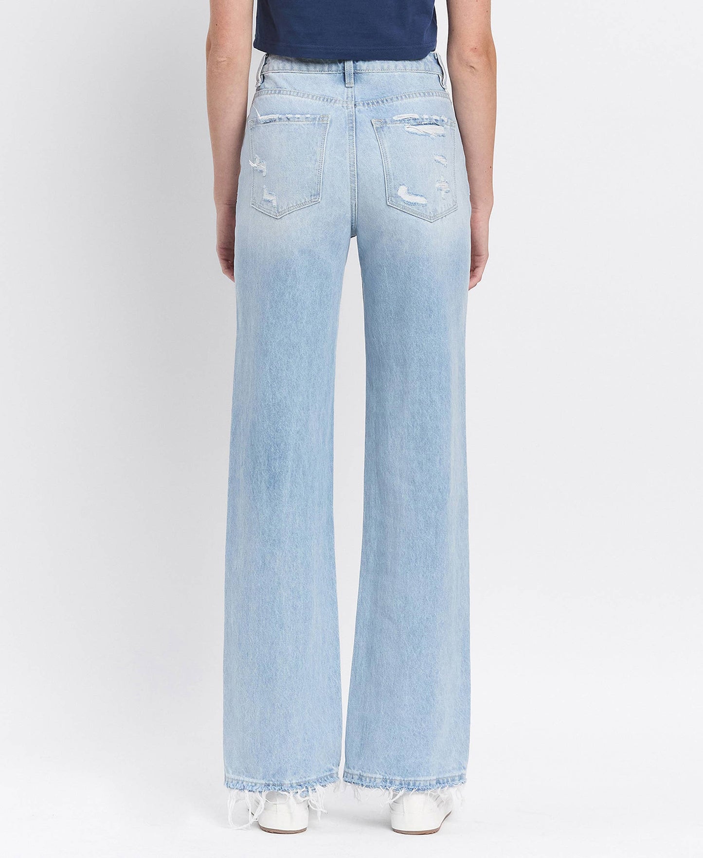 VERVET 90'S VINTAGE SUPER HIGH RISE FLARE JEANS