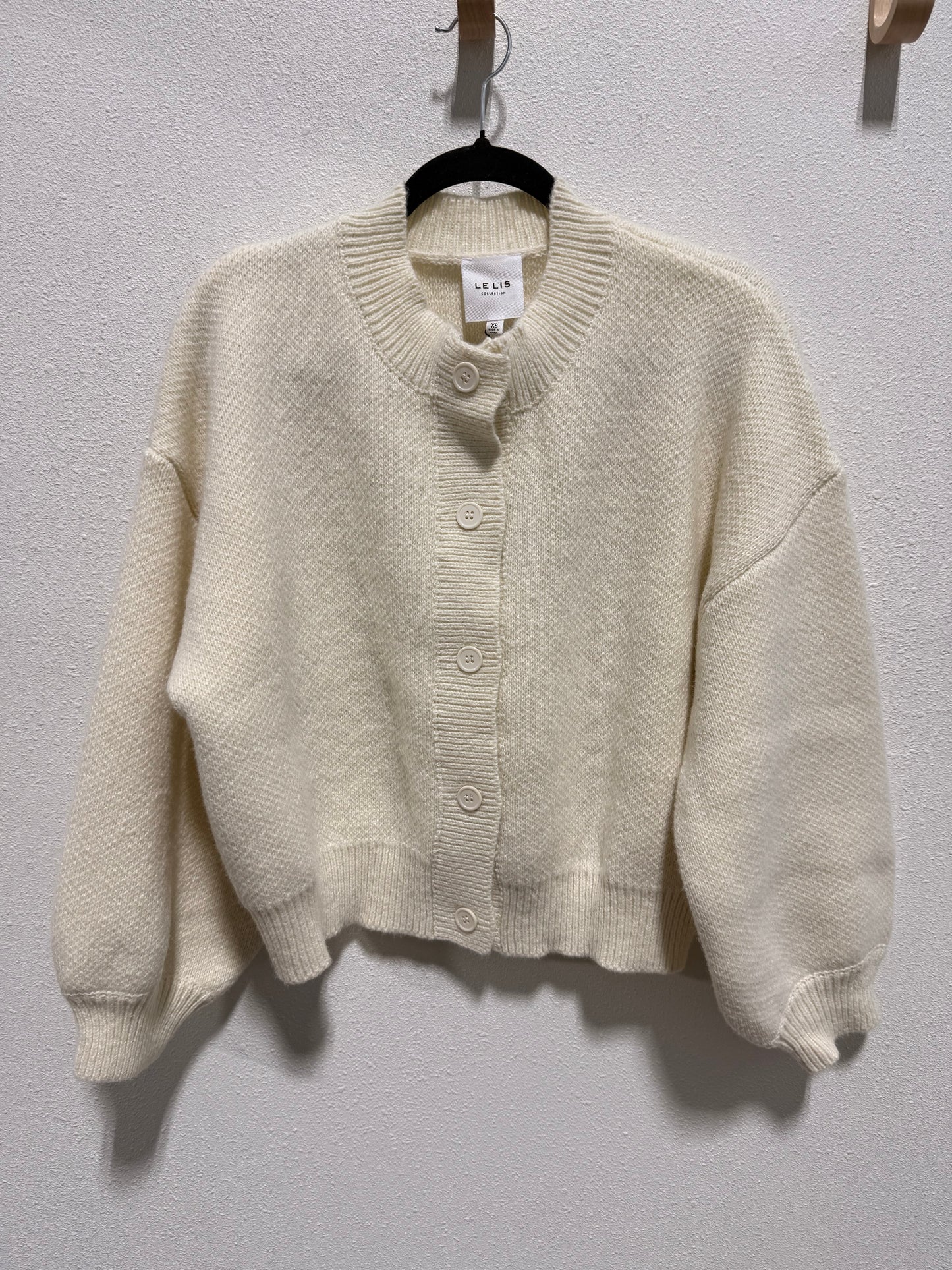 Puff Sleeve Knit Cardigan
