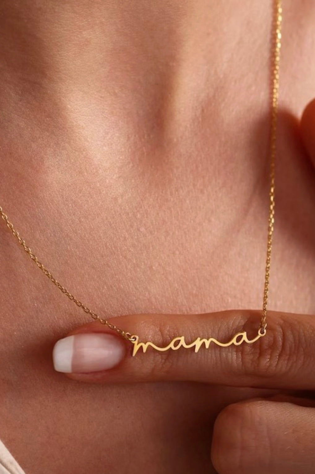 18K NON TARNISH MAMA NECKLACE