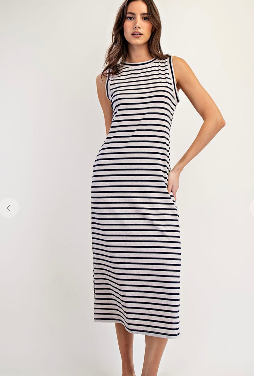 ee:some stripe tank maxi dress