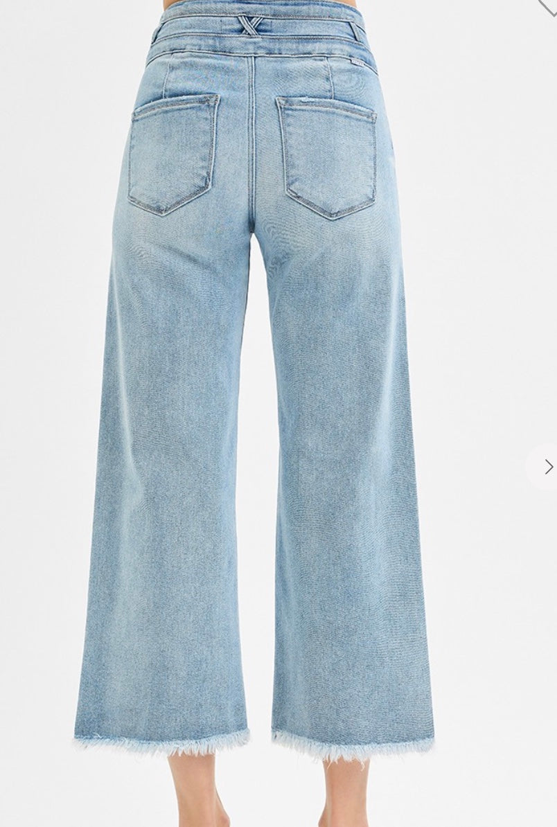 Risen High Rise Crop Jeans