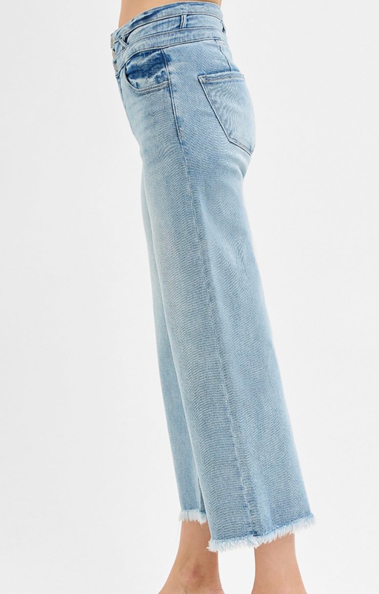 Risen High Rise Crop Jeans