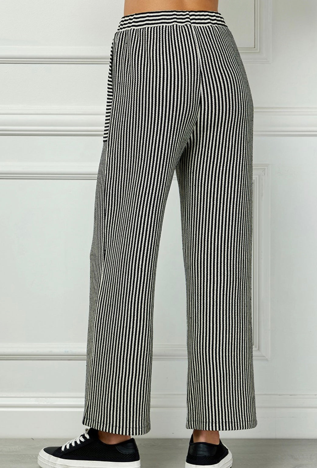 Cropped Stripe Pants