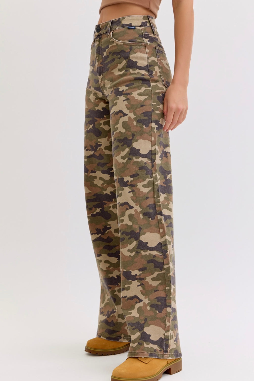 Camo Wide Leg Pants