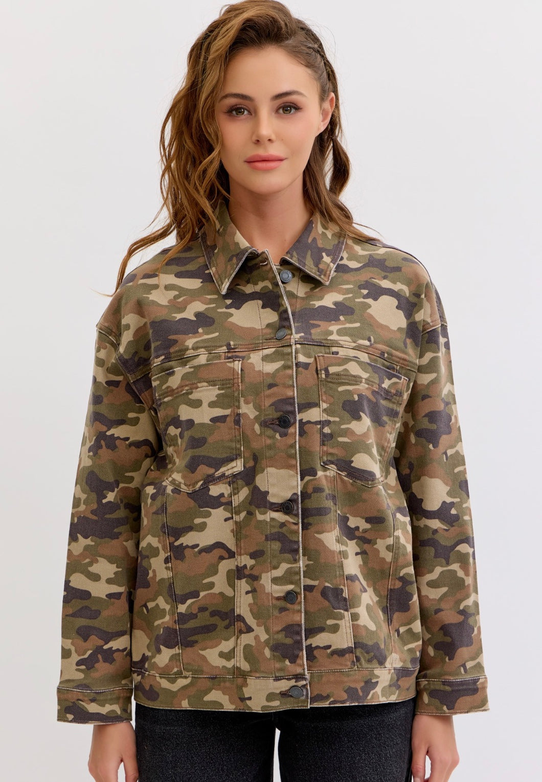Camo Denim Jacket