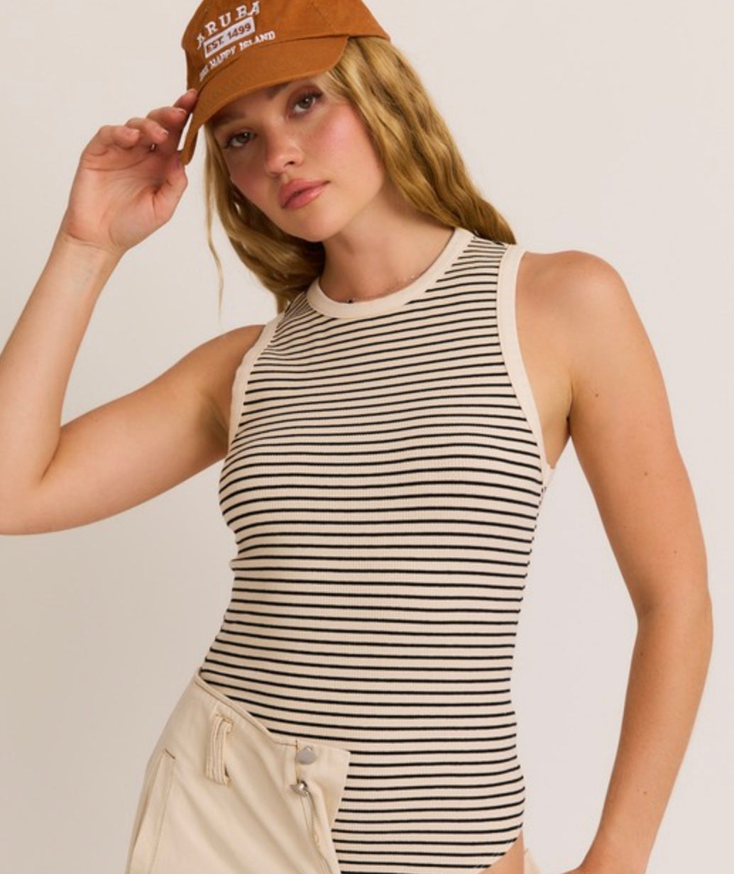 Striped Bodysuit