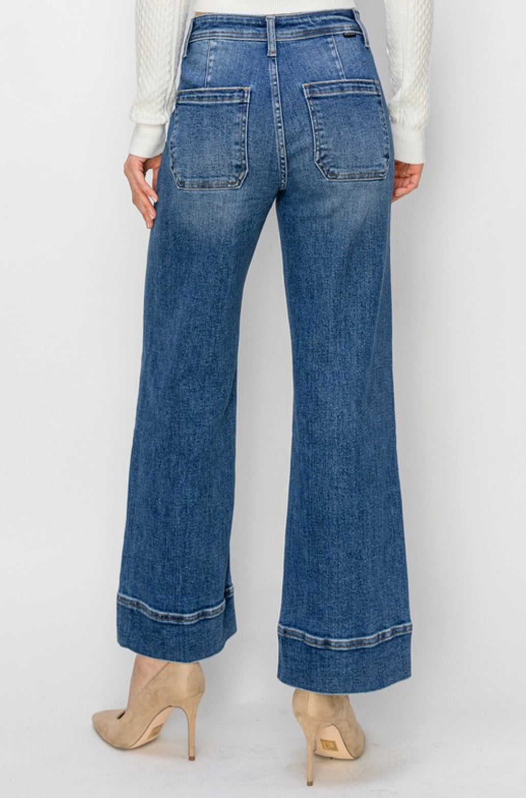 RISEN High Rise Front Crop Jean