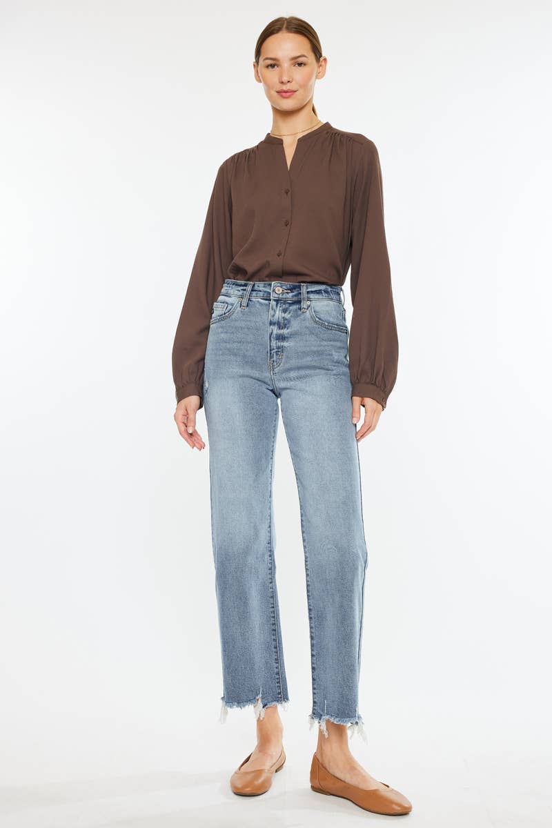 KanCan High Rise Slim Wide Leg