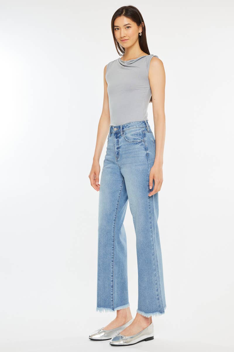 KanCan High Rise Frayed Hem Jeans