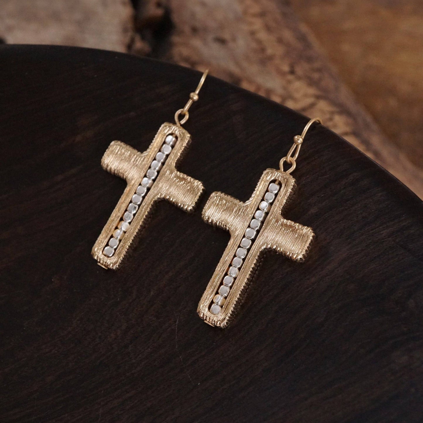 Minimalist Cross Dangle Earrings