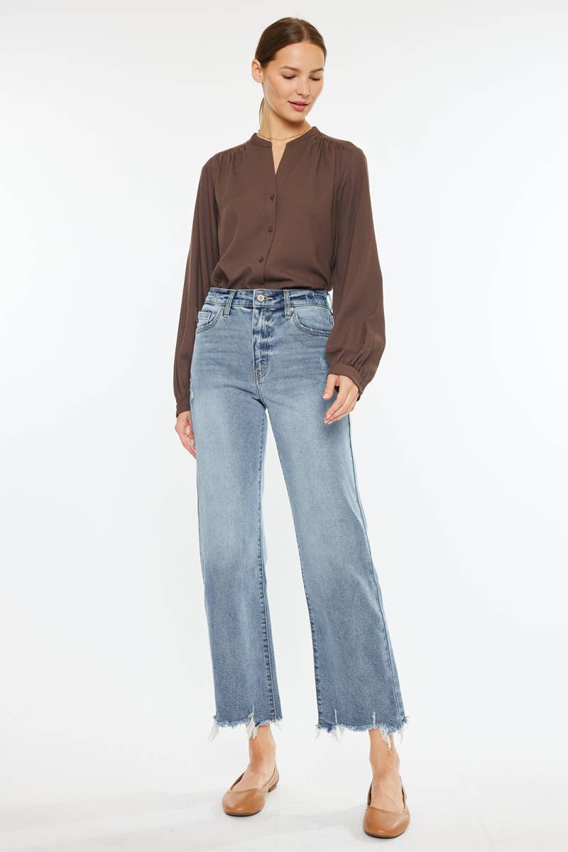 KanCan High Rise Slim Wide Leg