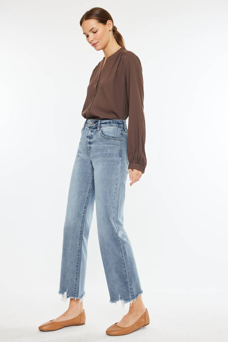 KanCan High Rise Slim Wide Leg