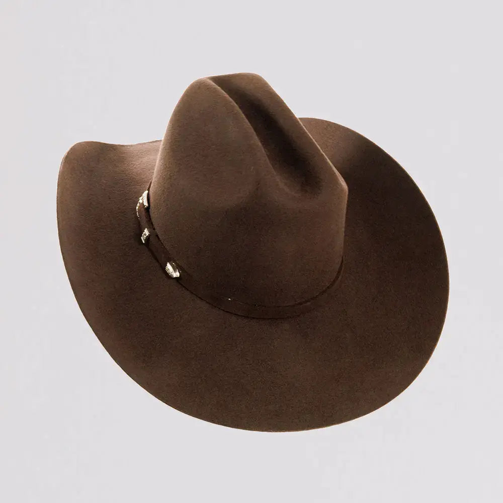 Wool Felt Western Cowboy Hat - Style Cattleman