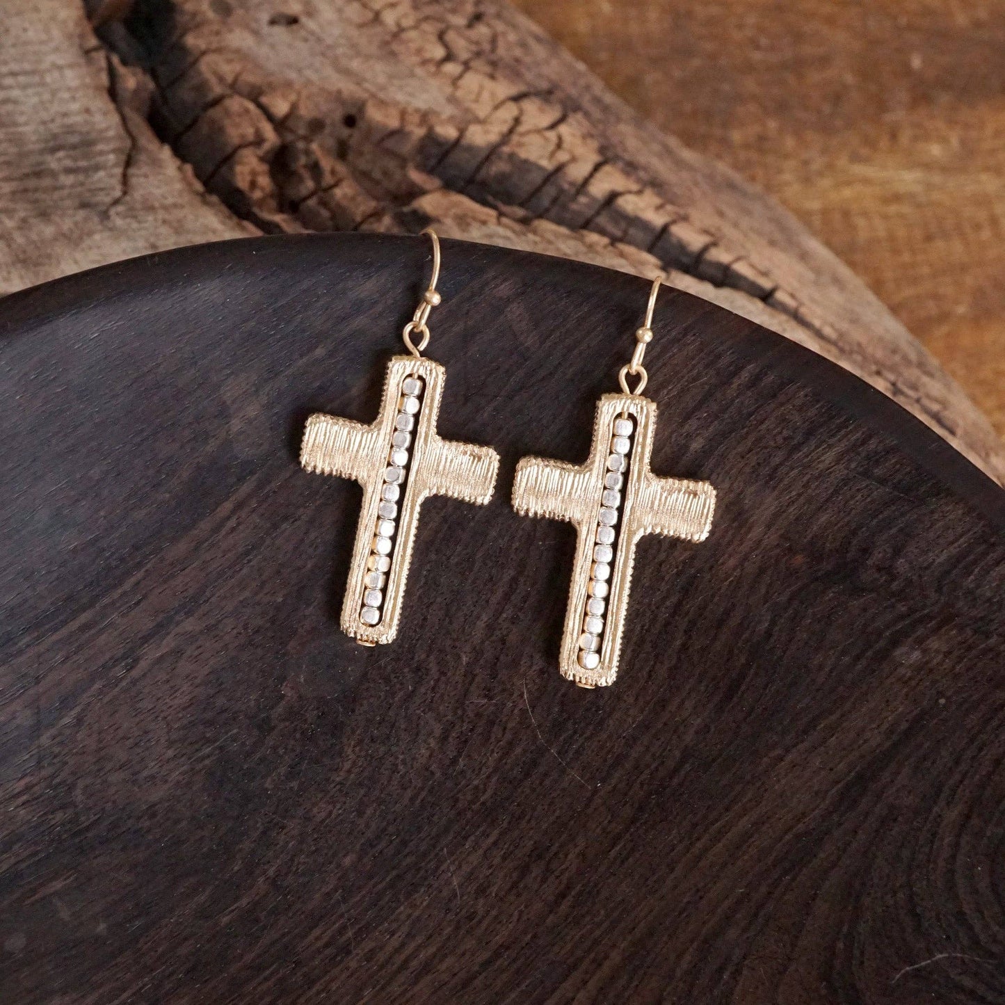 Minimalist Cross Dangle Earrings