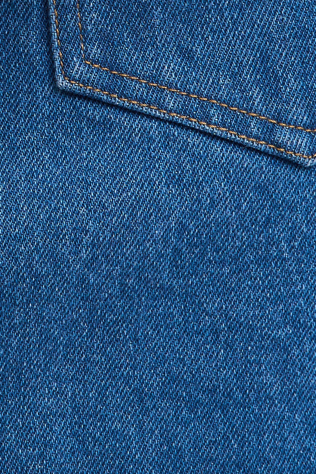 BOW DETAIL HIGH WAIST DENIM SKIRT