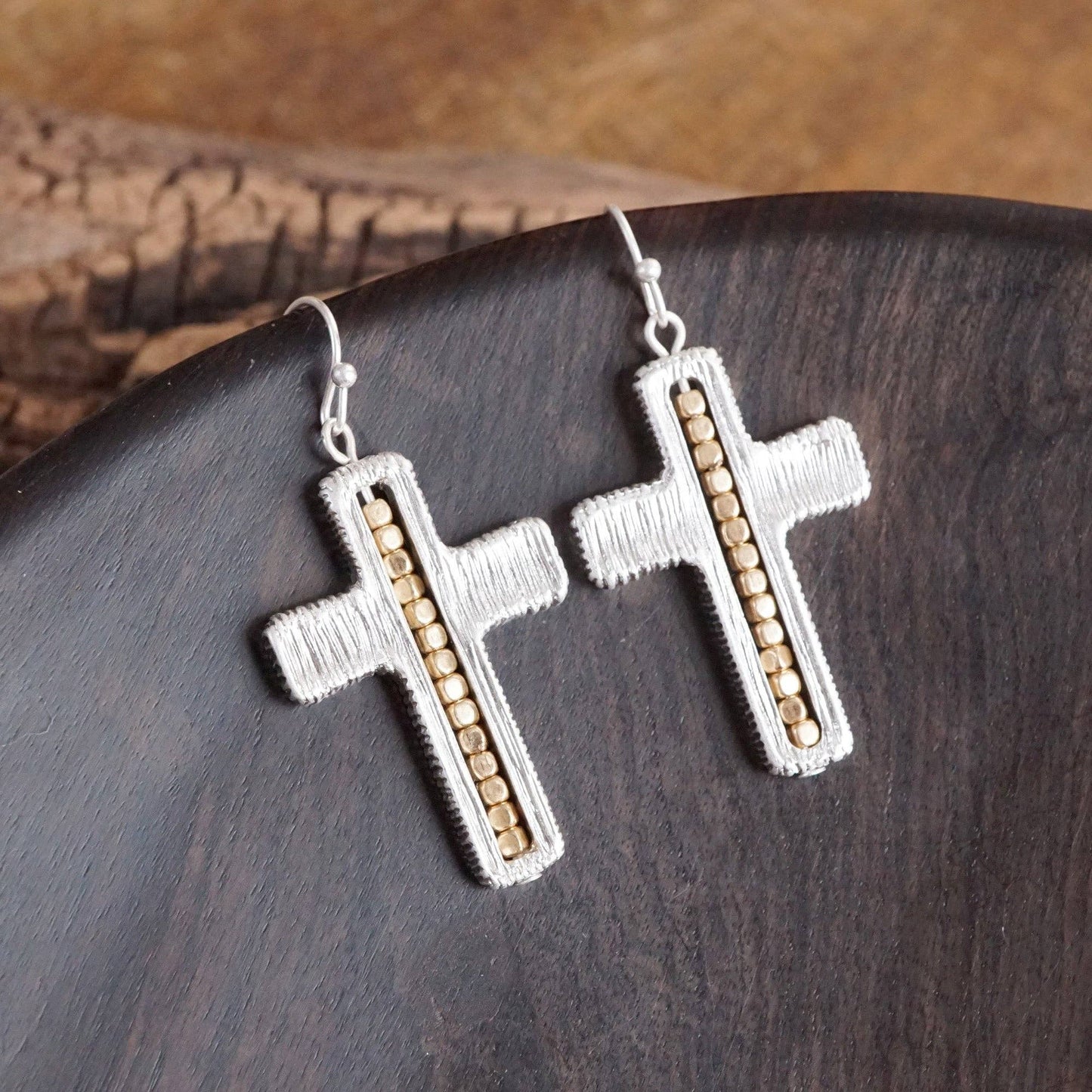 Minimalist Cross Dangle Earrings
