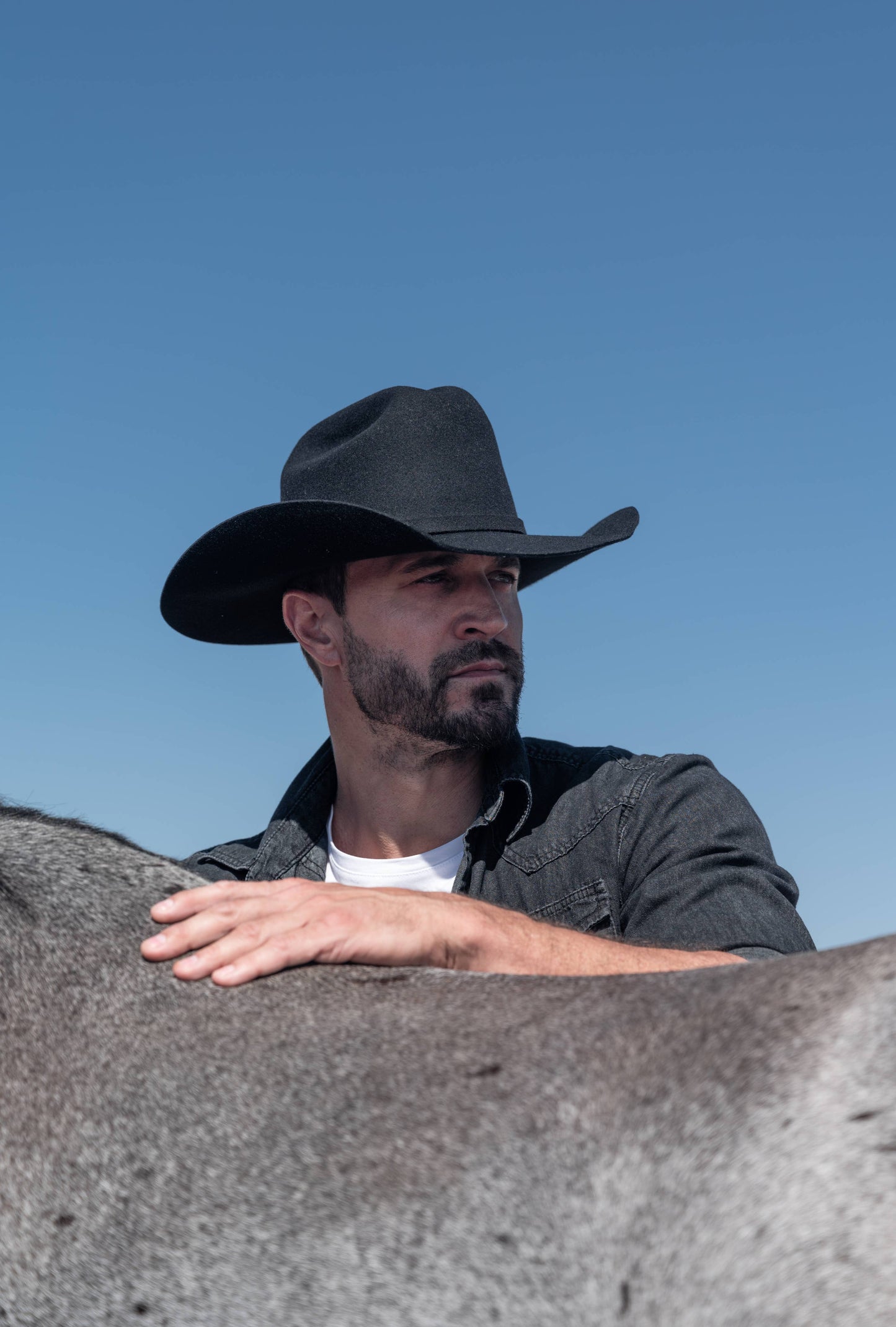 Wool Felt Western Cowboy Hat - Style Cattleman