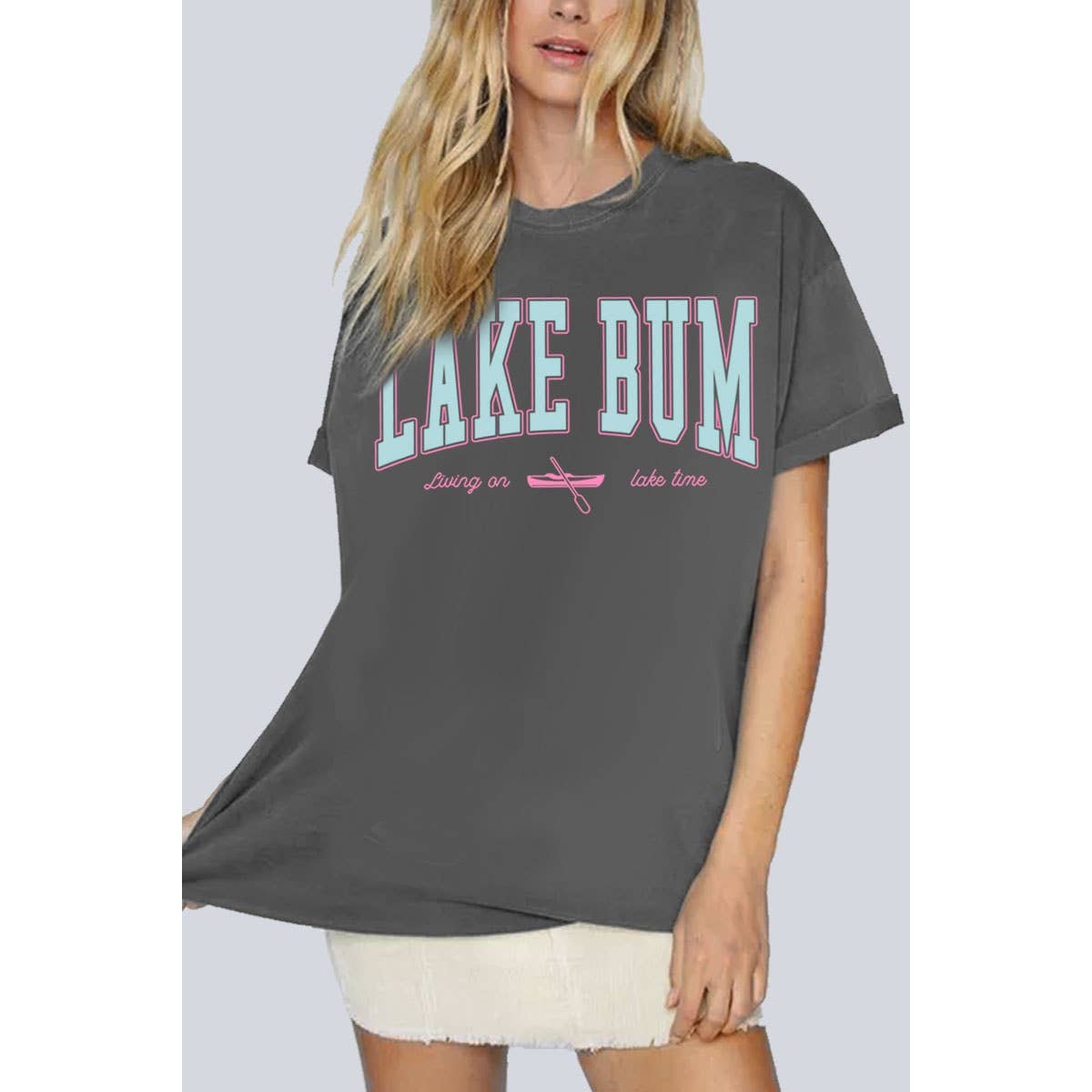 LAKE BUM WASHED GRAPHIC TEE *Indigo color