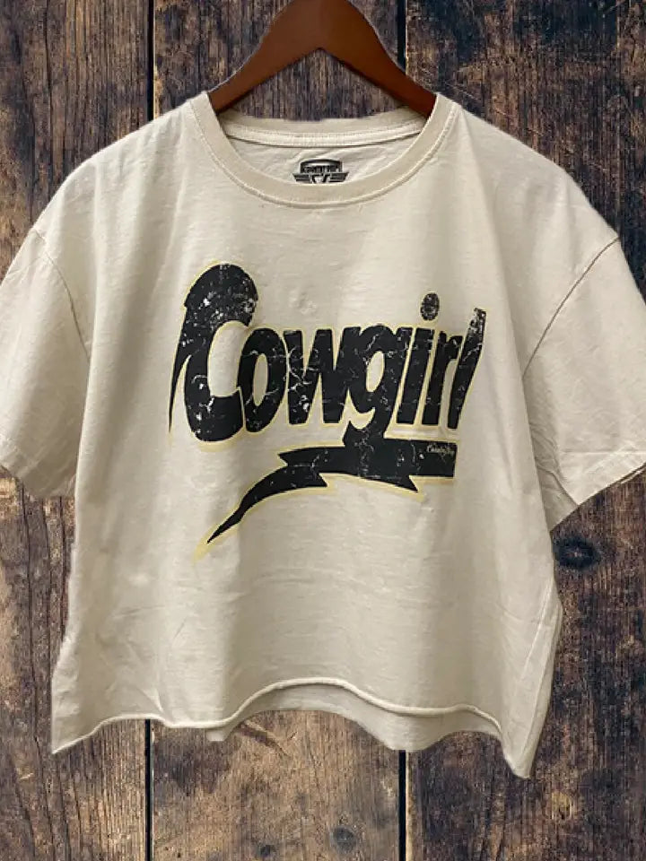Vintage Cowgirl Cropped Tee