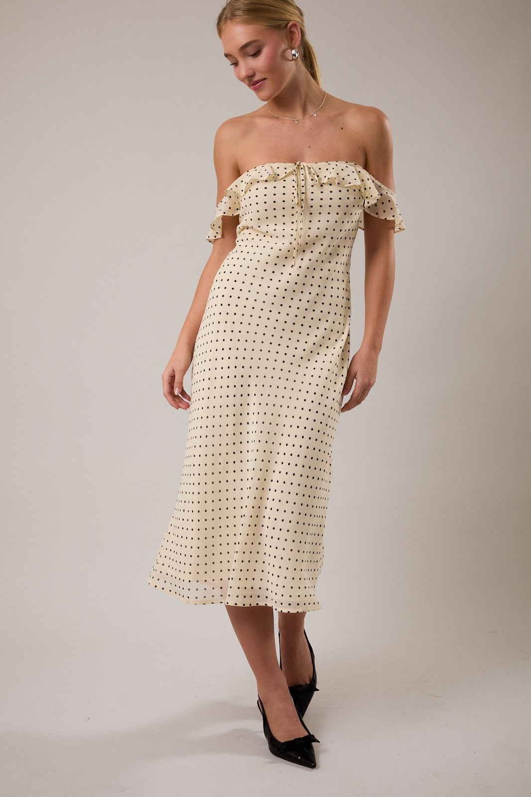 Polka Dot Midi Dress