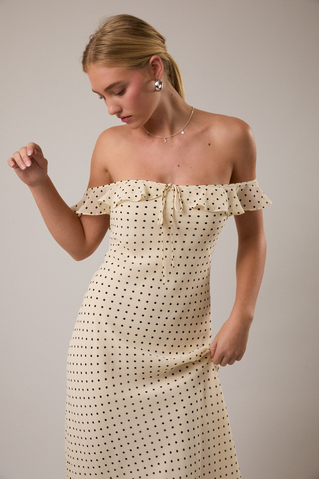 Polka Dot Midi Dress