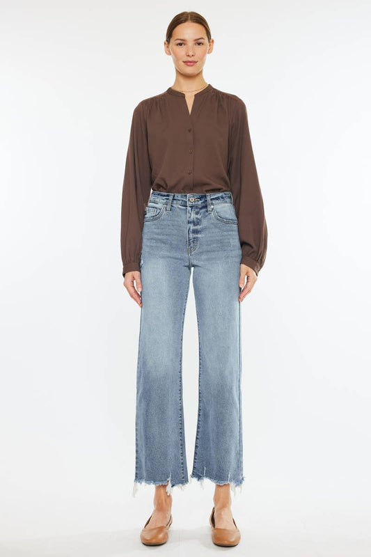 KanCan High Rise Slim Wide Leg