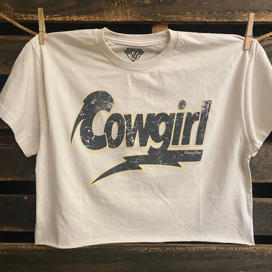 Vintage Cowgirl Cropped Tee