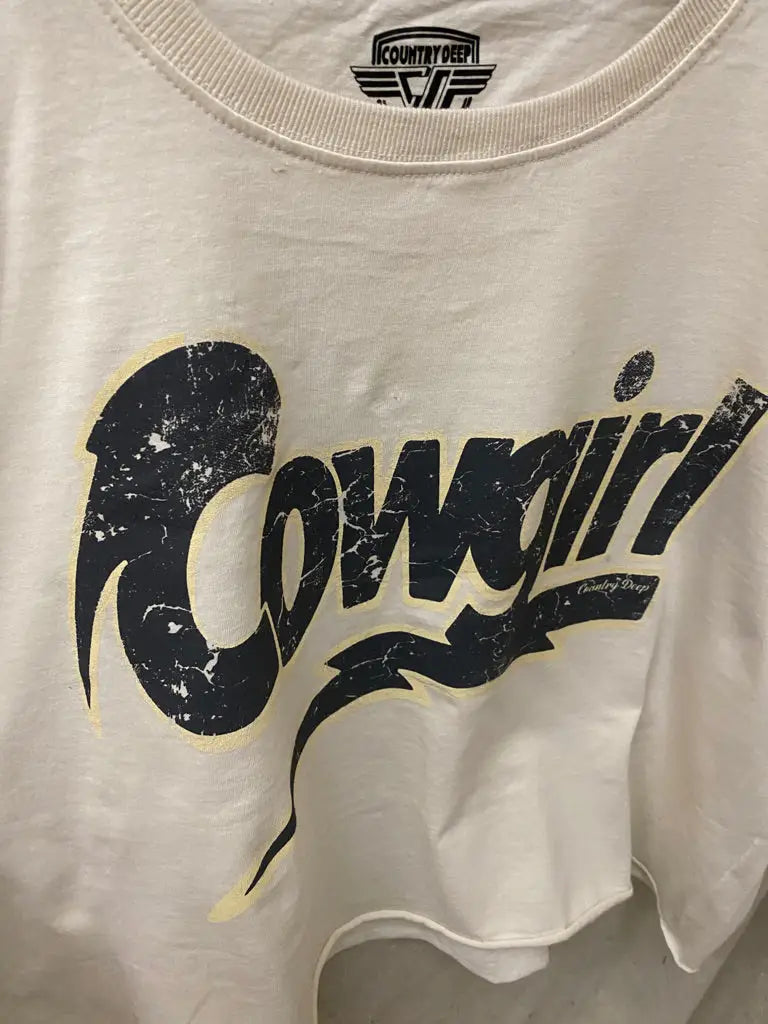 Vintage Cowgirl Cropped Tee
