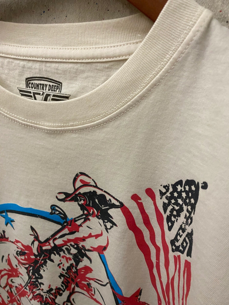 American Cowboy Cropped Tee