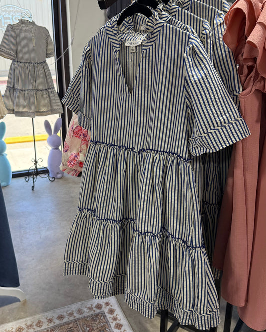 Woven Striped Dress