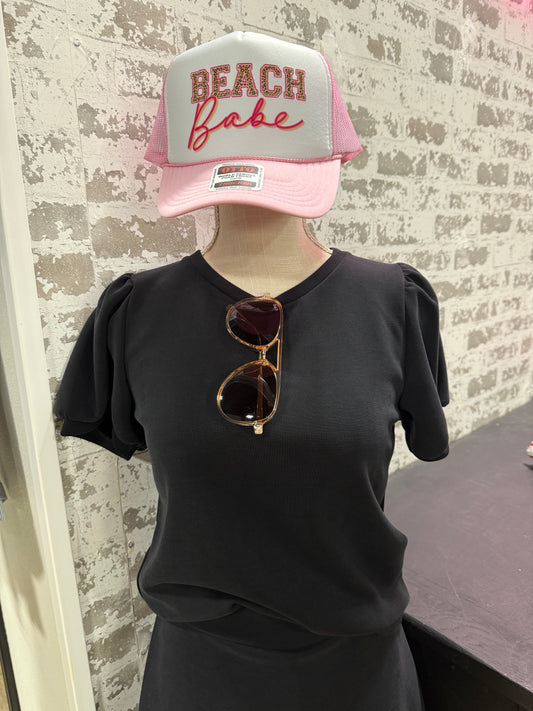 W&M buttery soft puff sleeve top
