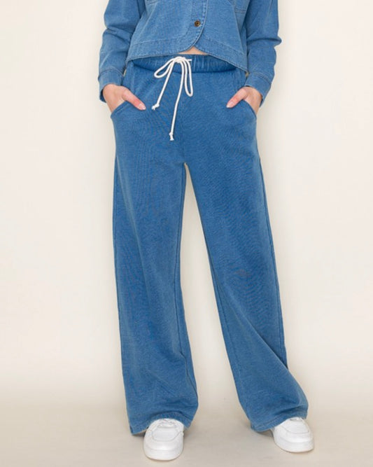 Terry Denim Lounge Pants