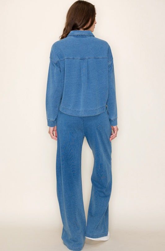 Terry Denim Lounge Pants