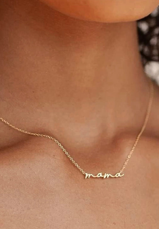 18K NON TARNISH MAMA NECKLACE