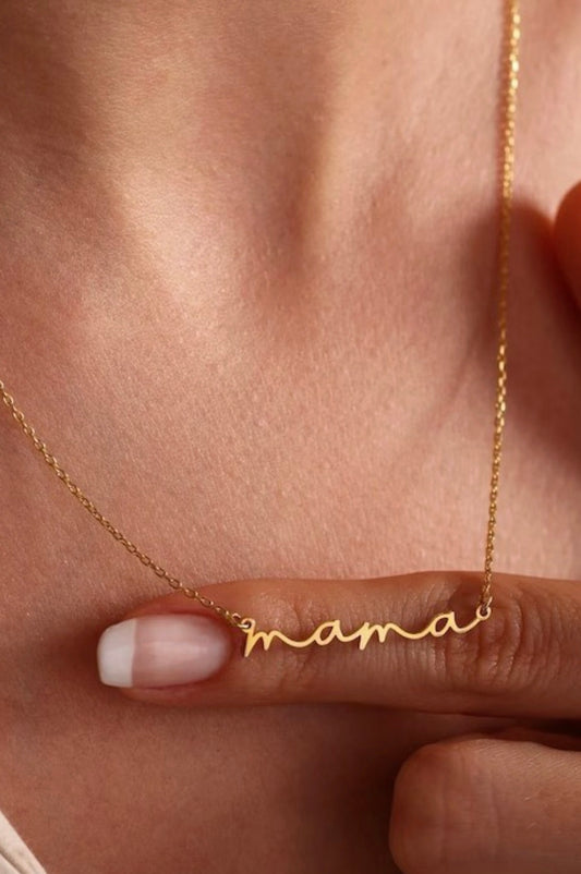 18K NON TARNISH MAMA NECKLACE