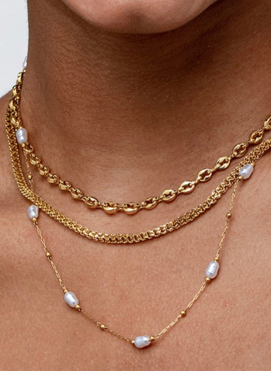 18k Non-tarnish Stainless Steel Chain Necklace