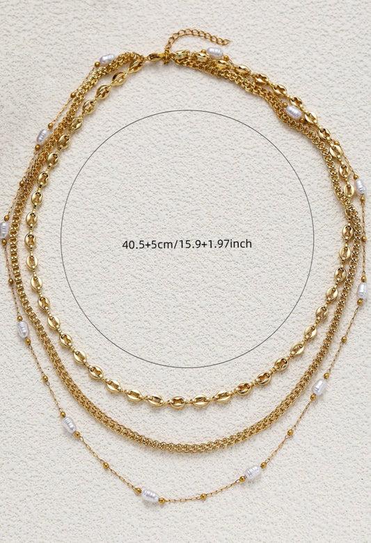 18k Non-tarnish Stainless Steel Chain Necklace