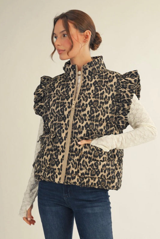 Ruffle Puff Vest